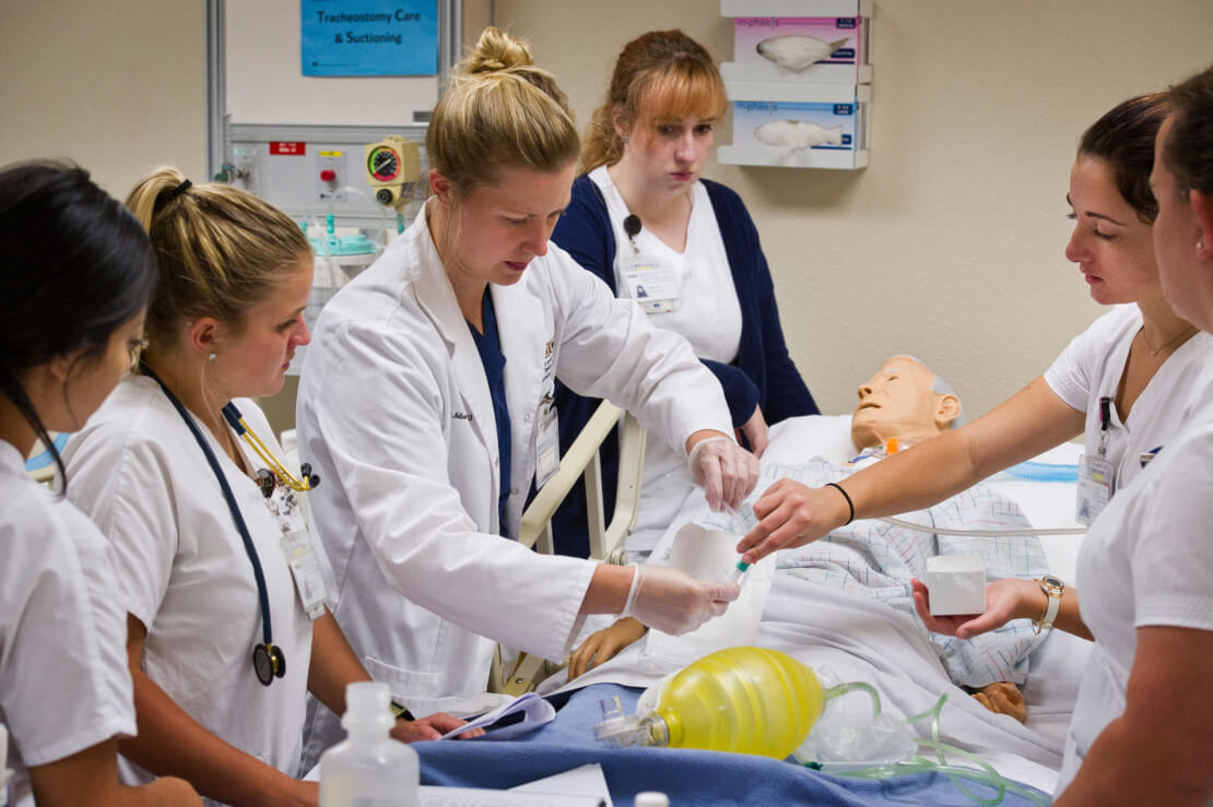 Students in a Simulation Lab