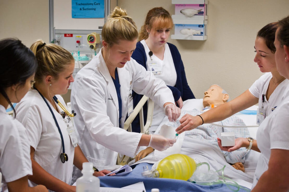 Students in a Simulation Lab